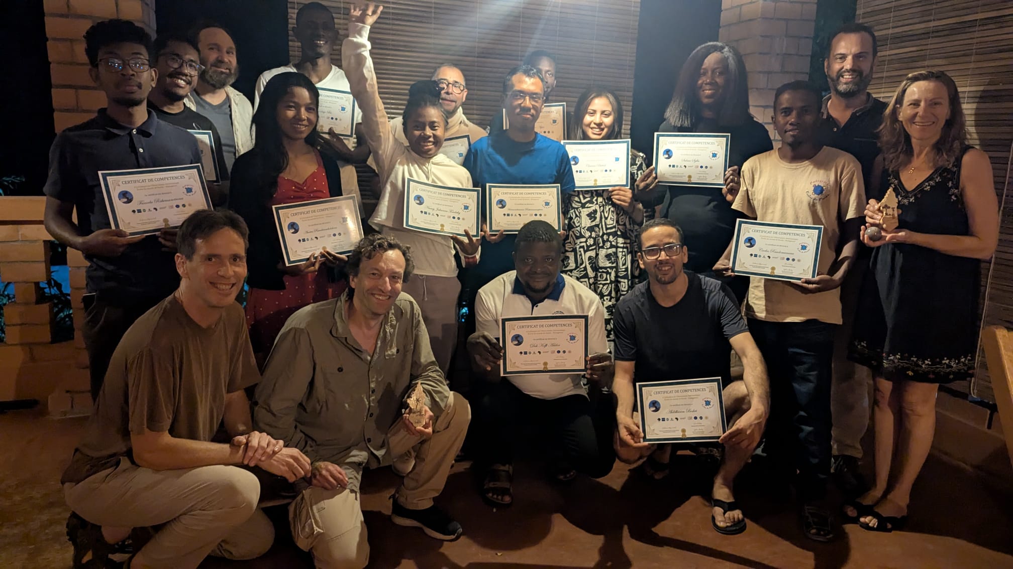 Participants à l'École Panafricaine d'Astronomie à Besely